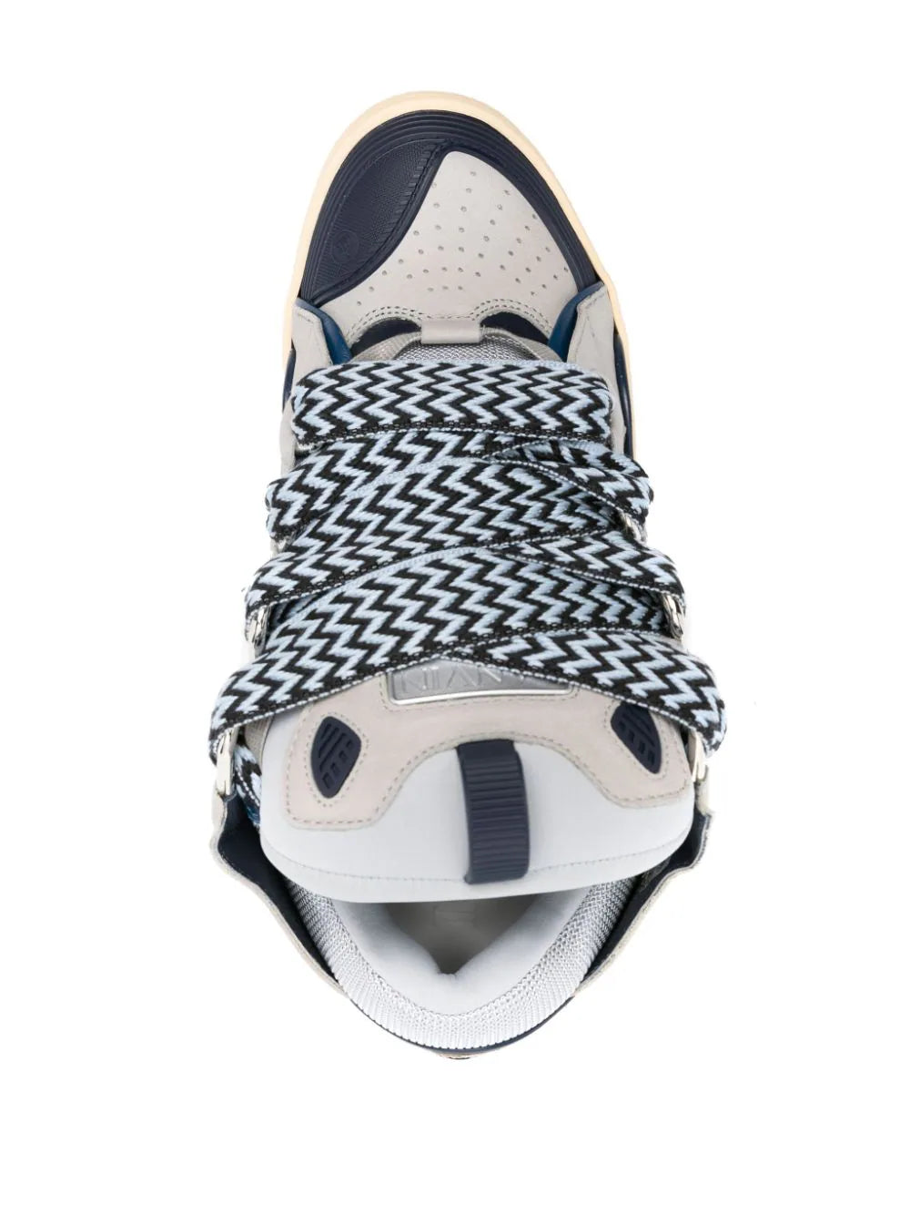 Lanvin - Sneakers Curb in pelle - Sails/Blue