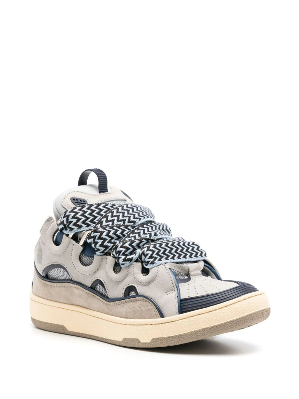 Lanvin - Sneakers Curb in pelle - Sails/Blue