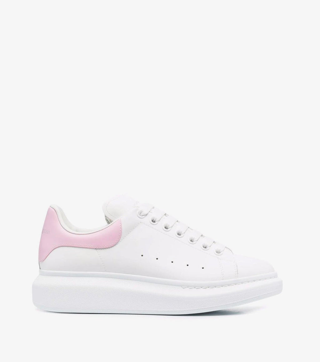 Oversized Low-Top White Leather