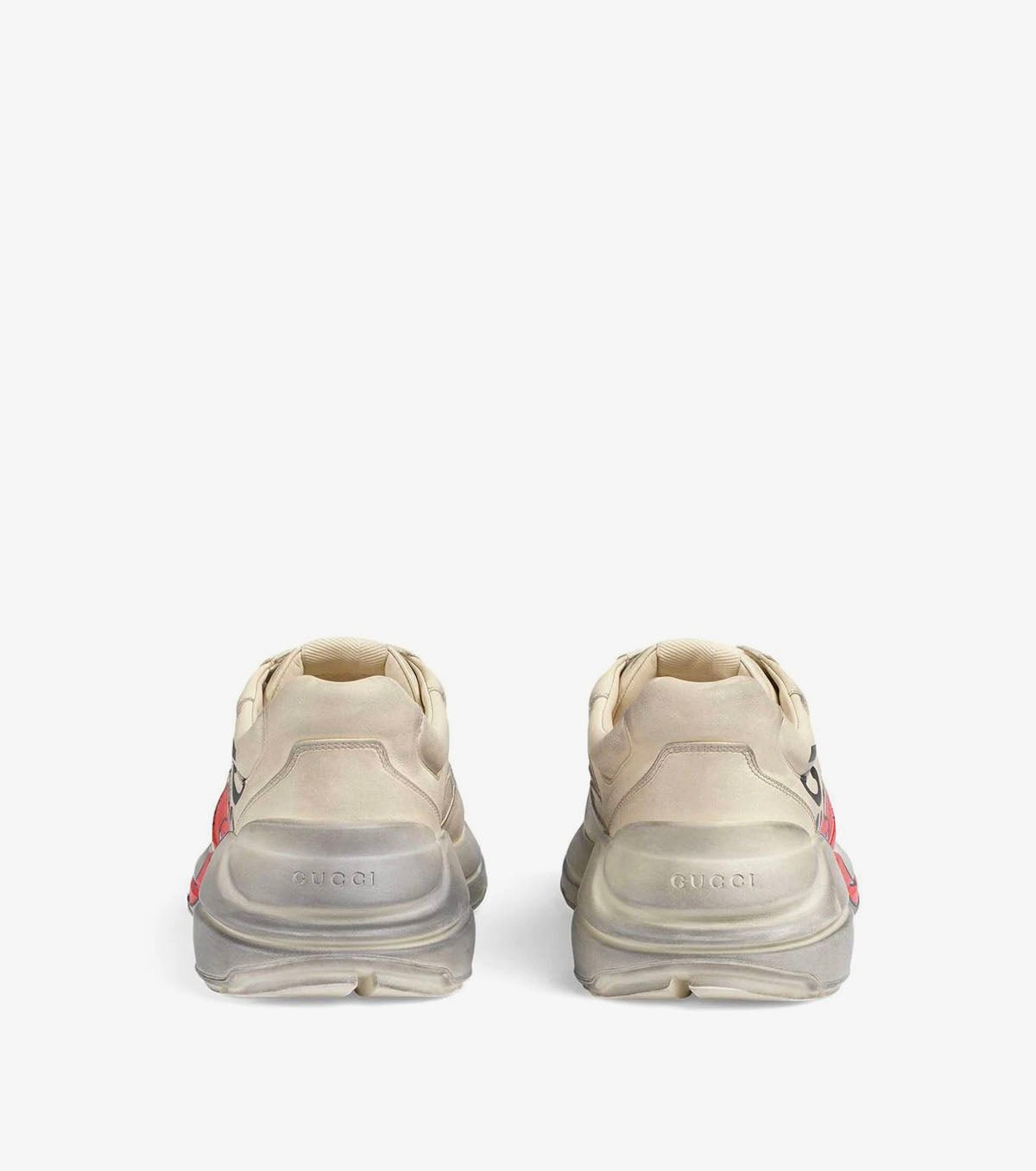 Rhyton sneaker with mouth print